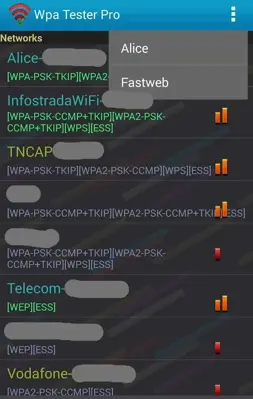 Wpa Tester Pro android App screenshot 1